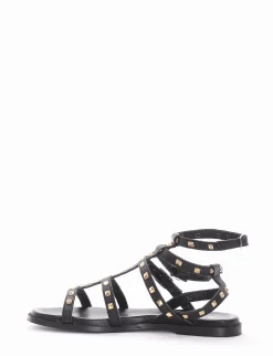 Sandalo tacco 1cm nero