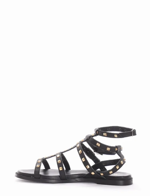 Sandalo tacco 1cm nero