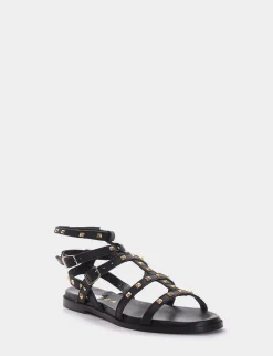 Sandalo tacco 1cm nero
