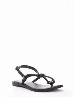 Sandalo tacco 1cm nero
