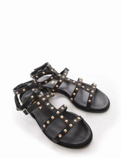 Sandalo tacco 1cm nero