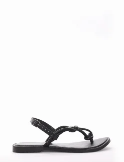 Sandalo tacco 1cm nero
