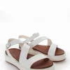 Sandalo zeppa 4 cm bianco