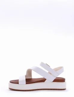 Sandalo zeppa 4 cm bianco