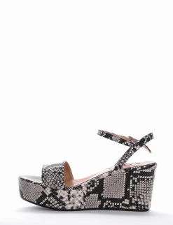 sandalo zeppa 8 cm roccia