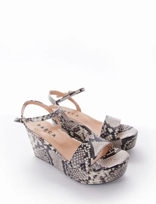 sandalo zeppa 8 cm roccia