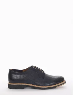 scarpa lacci tacco 2 cm blu