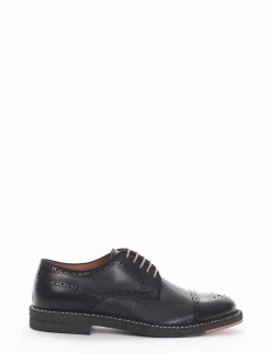 scarpa lacci tacco 2 cm blu