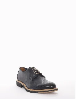 scarpa lacci tacco 2 cm blu