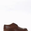 scarpa lacci tacco 2 cm cuoio