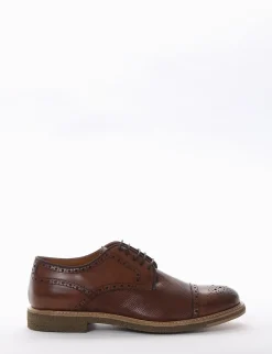 scarpa lacci tacco 2 cm cuoio