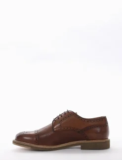 scarpa lacci tacco 2 cm cuoio