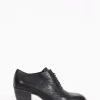scarpa lacci tacco 8 cm nero