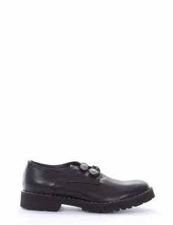 scarpa lacci tacco 2 cm nero