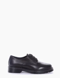 scarpa lacci tacco 2 cm nero