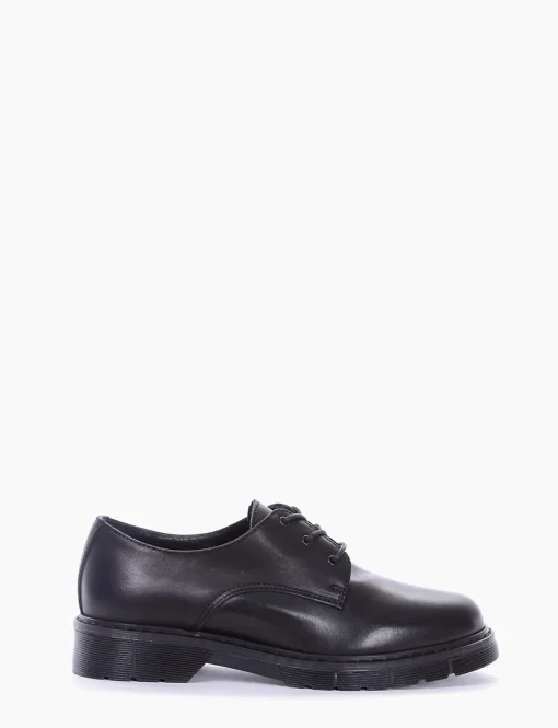 scarpa lacci tacco 2 cm nero