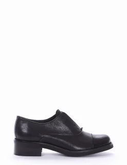 scarpa lacci tacco 3 cm nero