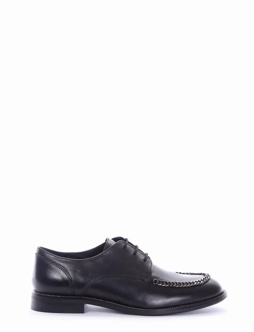 scarpa lacci tacco 2 cm nero