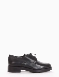 scarpa lacci tacco 2 cm nero