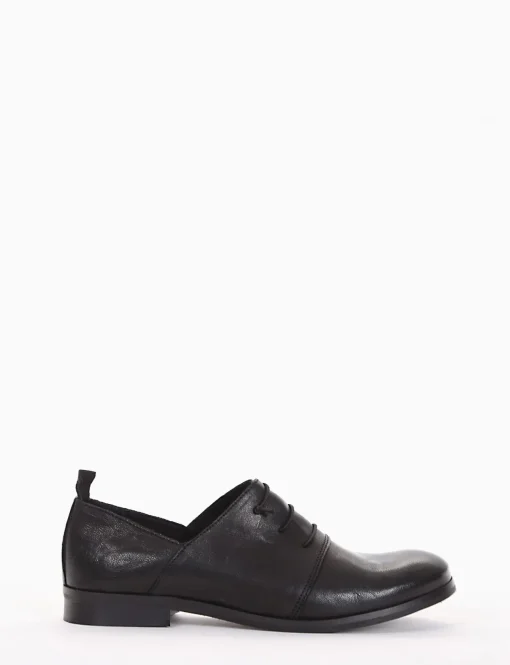 scarpa lacci tacco 2 cm nero
