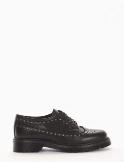 scarpa lacci tacco 2 cm nero