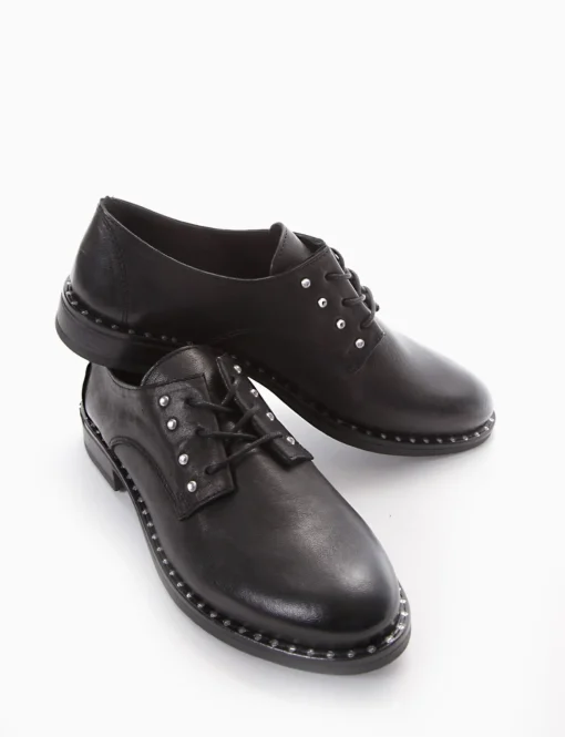 scarpa lacci tacco 2 cm nero