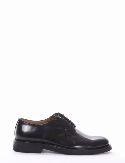 scarpa lacci tacco 2 cm nero