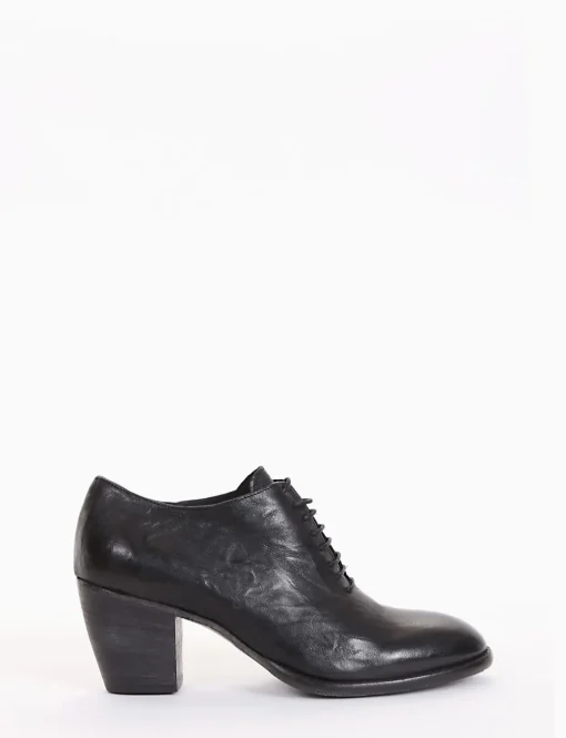 scarpa lacci tacco 8 cm nero