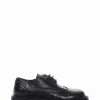 scarpa lacci tacco 3 cm nero