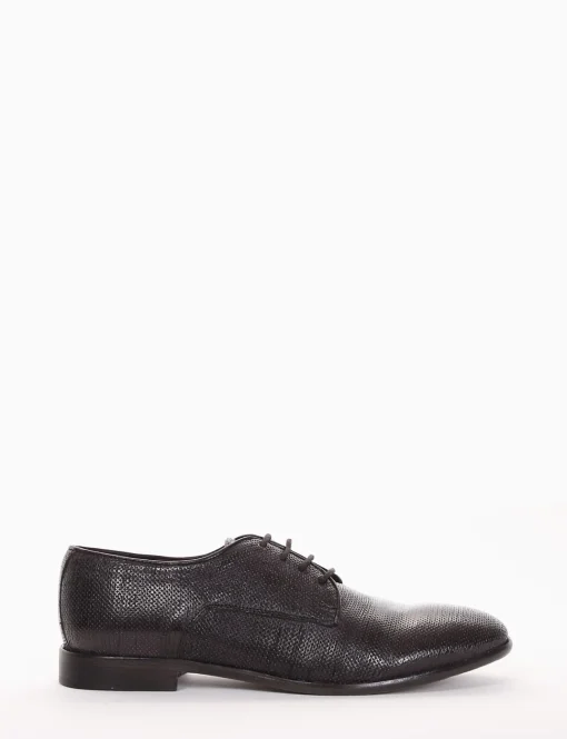 scarpa lacci tacco 2 cm nero