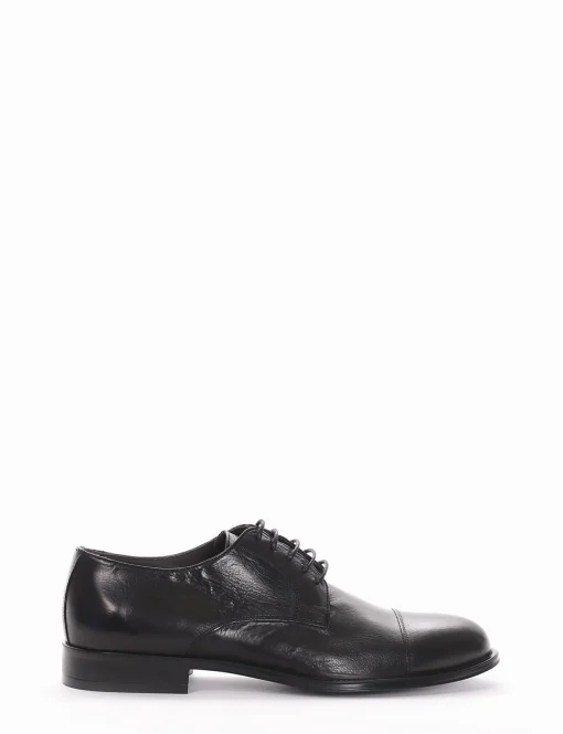 scarpa lacci tacco 2 cm nero