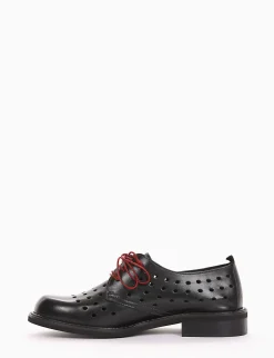 scarpa lacci tacco 2 cm nero
