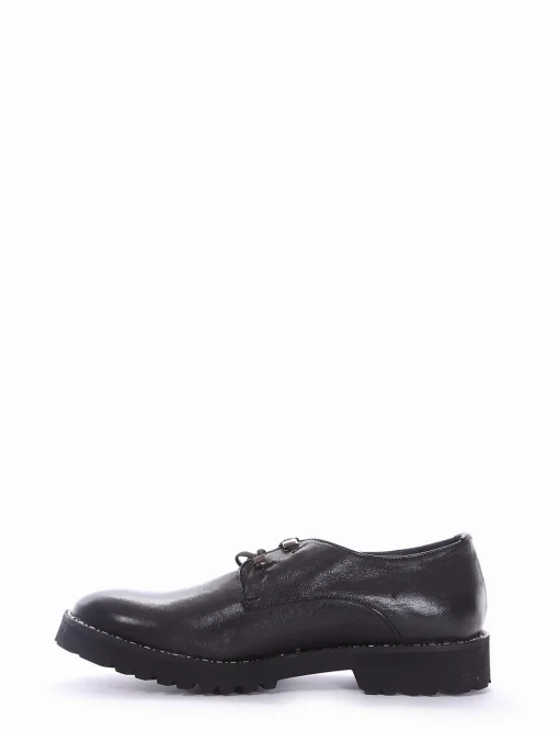 scarpa lacci tacco 2 cm nero