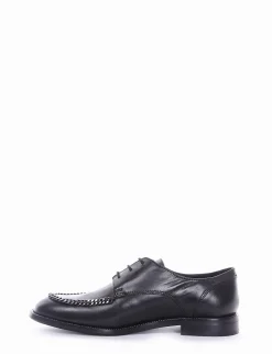 scarpa lacci tacco 2 cm nero