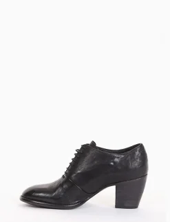 scarpa lacci tacco 8 cm nero