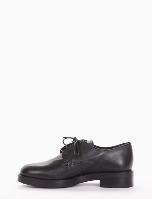 scarpa lacci tacco 2 cm nero