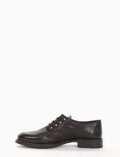 scarpa lacci tacco 2 cm nero