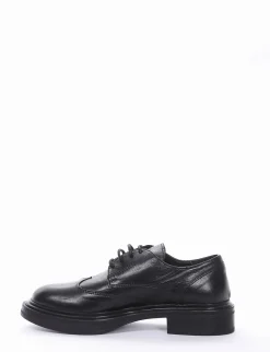 scarpa lacci tacco 3 cm nero