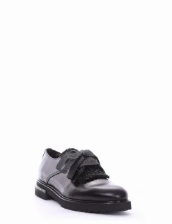 scarpa lacci tacco 2 cm nero