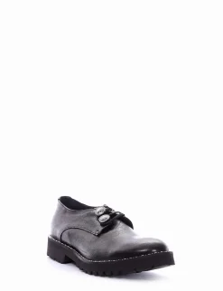 scarpa lacci tacco 2 cm nero