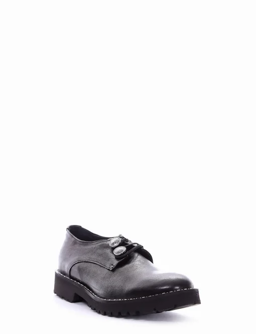 scarpa lacci tacco 2 cm nero