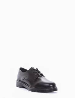 scarpa lacci tacco 2 cm nero