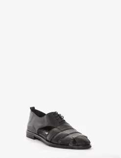 scarpa lacci tacco 2 cm nero
