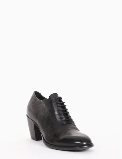 scarpa lacci tacco 8 cm nero