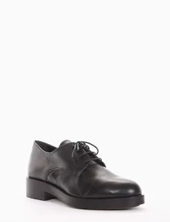 scarpa lacci tacco 2 cm nero