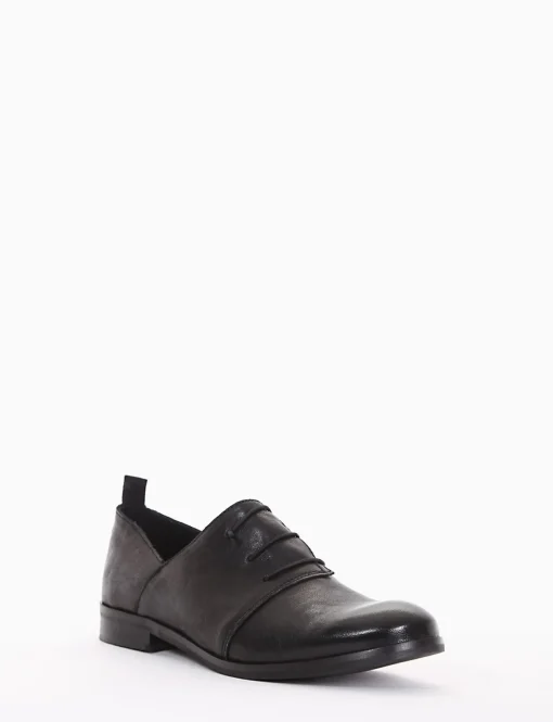scarpa lacci tacco 2 cm nero
