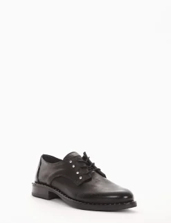 scarpa lacci tacco 2 cm nero