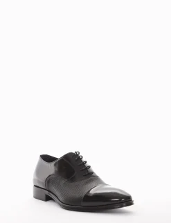 scarpa lacci tacco 2 cm nero