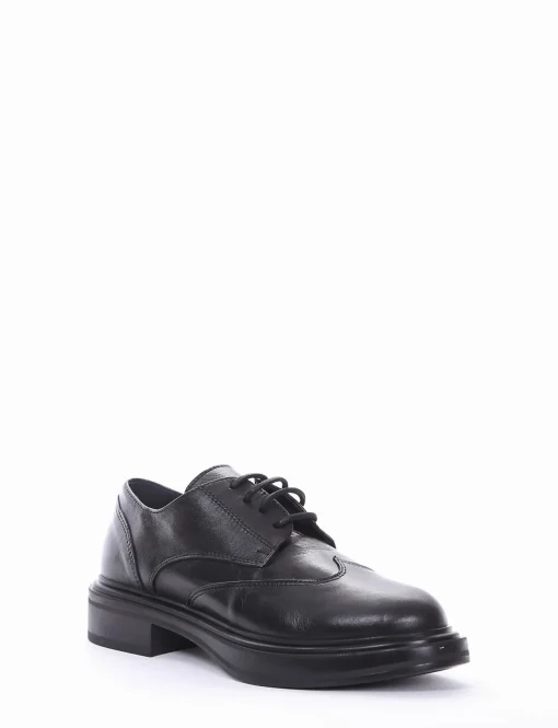 scarpa lacci tacco 3 cm nero