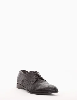 scarpa lacci tacco 2 cm nero